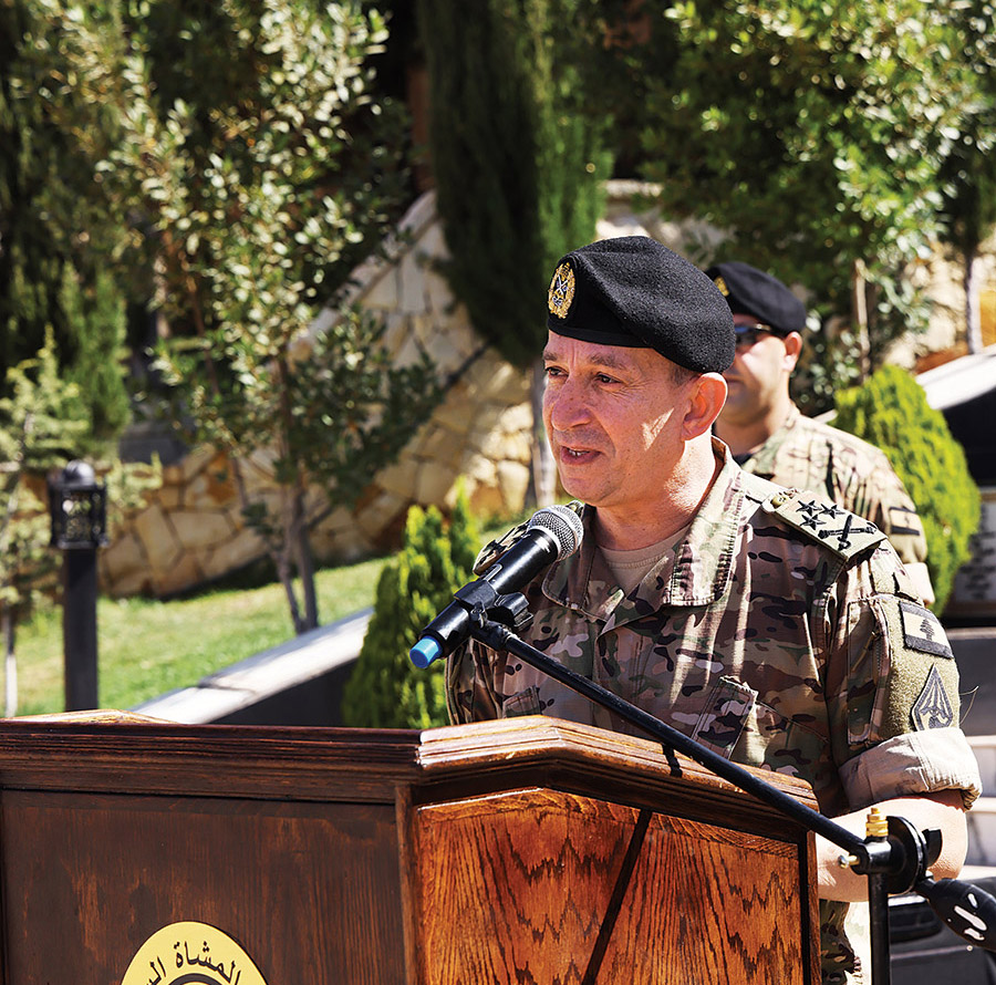 العماد هيكل من بعلبك: أمن الوطن أمانة والجيش مستمر بواجباته