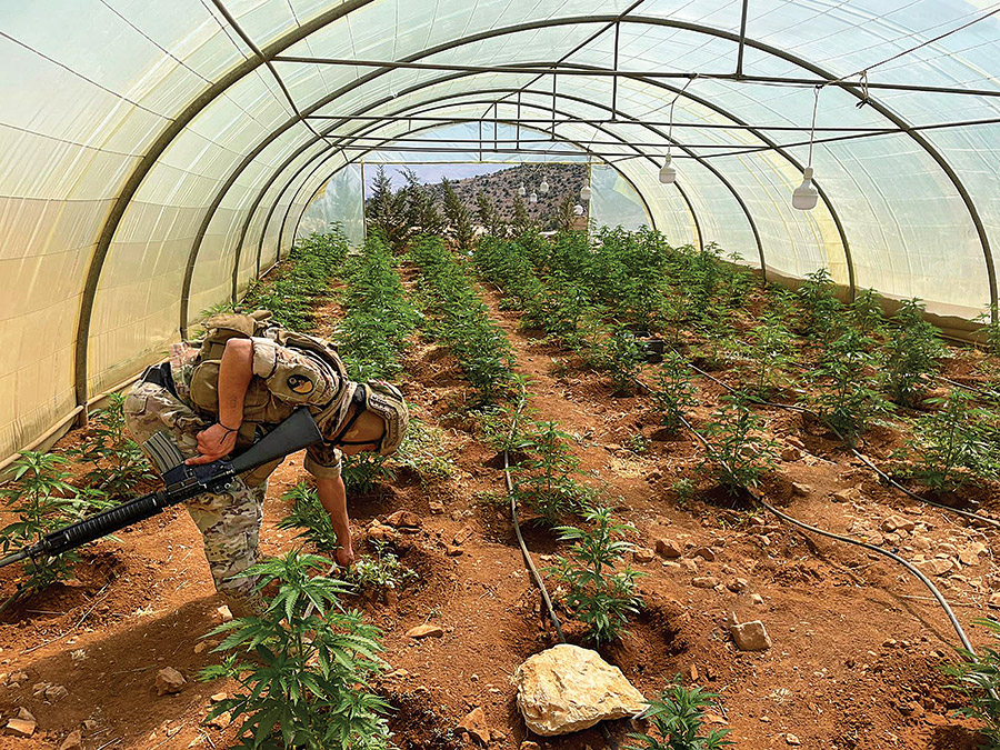 معركة الجيش المستمرة ضد المخدرات